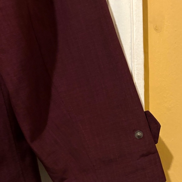 Kirklands Hooded Trench Coat in Burgundy - Picture 10 of 13